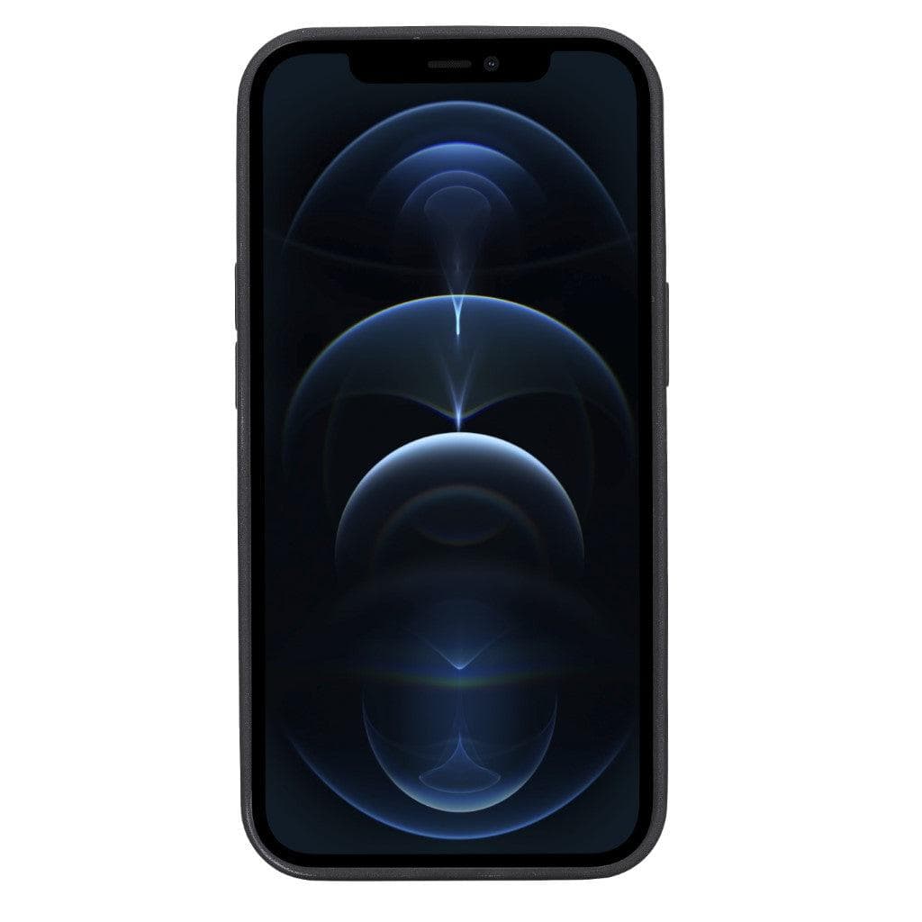 Bayelon Premium Flex Cover Leather iPhone 13 Case with Card Holder