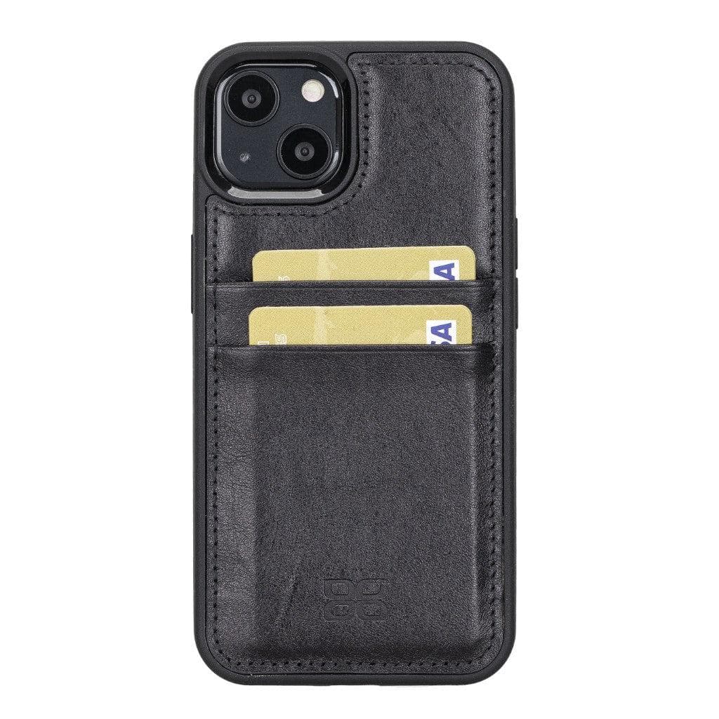 Bayelon Flex Cover Leather iPhone 13 Pro Case with Card Holder