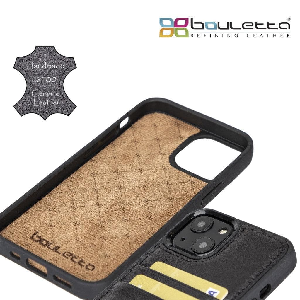 Bayelon Flex Cover Leather iPhone 13 Mini Case with Card Holder
