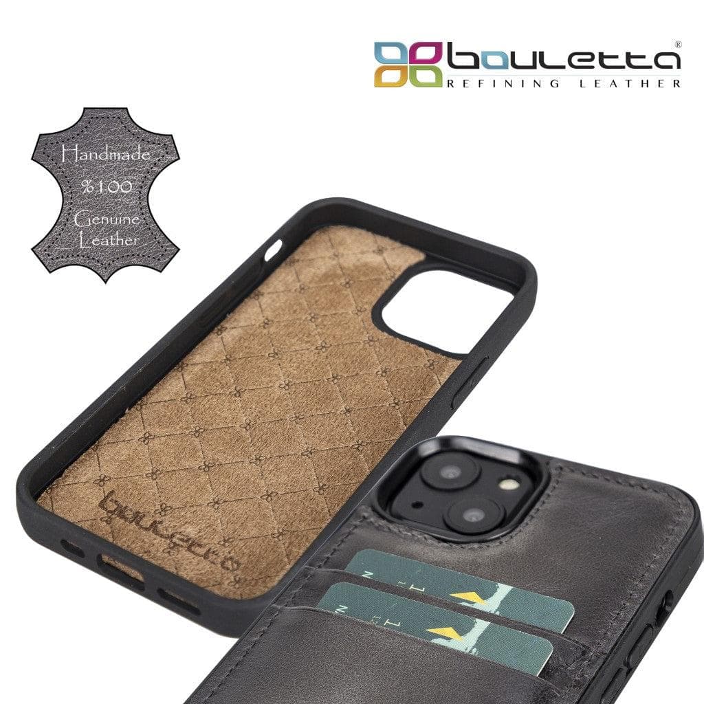 Bayelon Flex Cover Leather iPhone 13 Pro Case with Card Holder