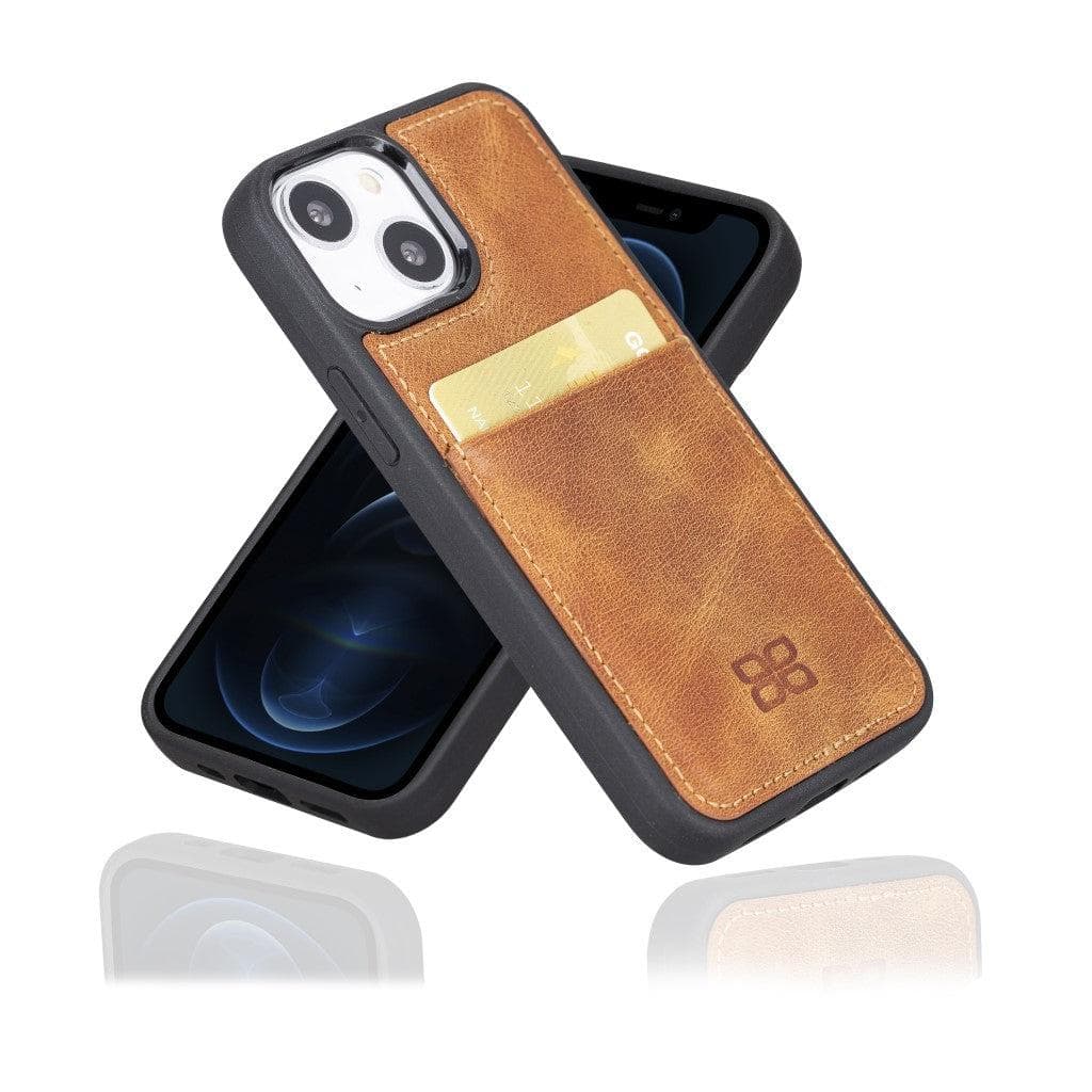 Bayelon Flex Cover Leather iPhone 13 Pro Case with Card Holder