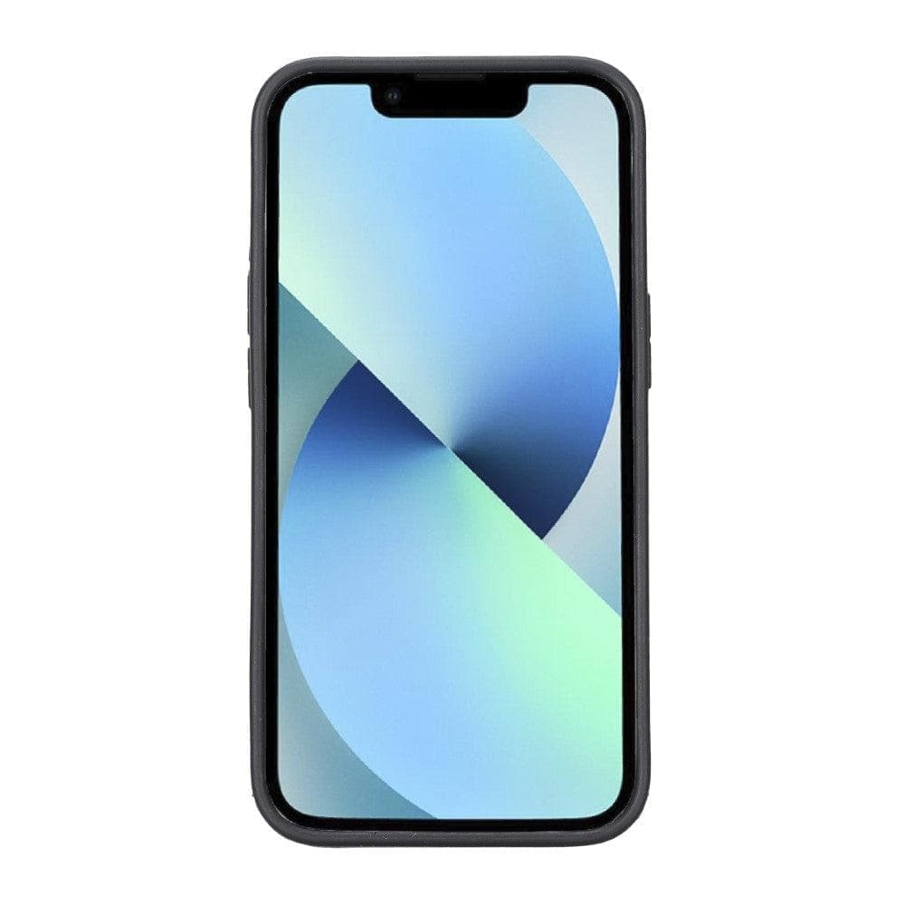 Bayelon Premium Flex Cover Leather iPhone 13 Case with Card Holder