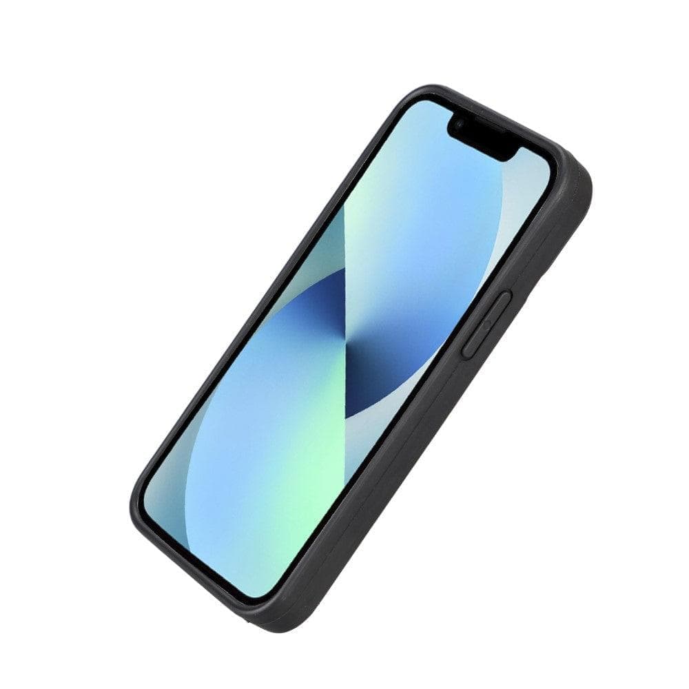 Bayelon Flex Cover Leather iPhone 13 Pro Case with Card Holder