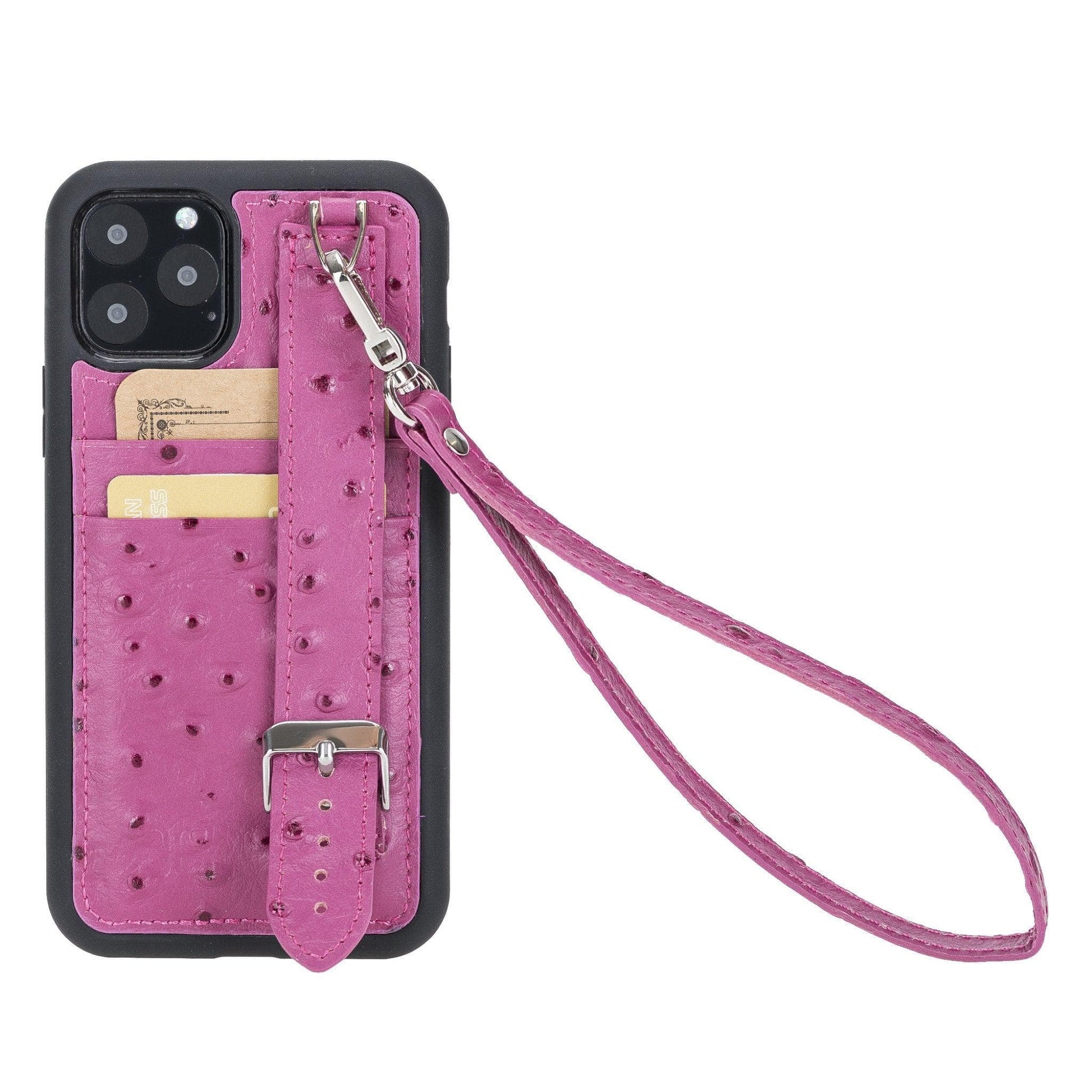 Bouletta Flex Cover Leather iPhone 11 Pro Max Case with Card Holder & Hand Strap