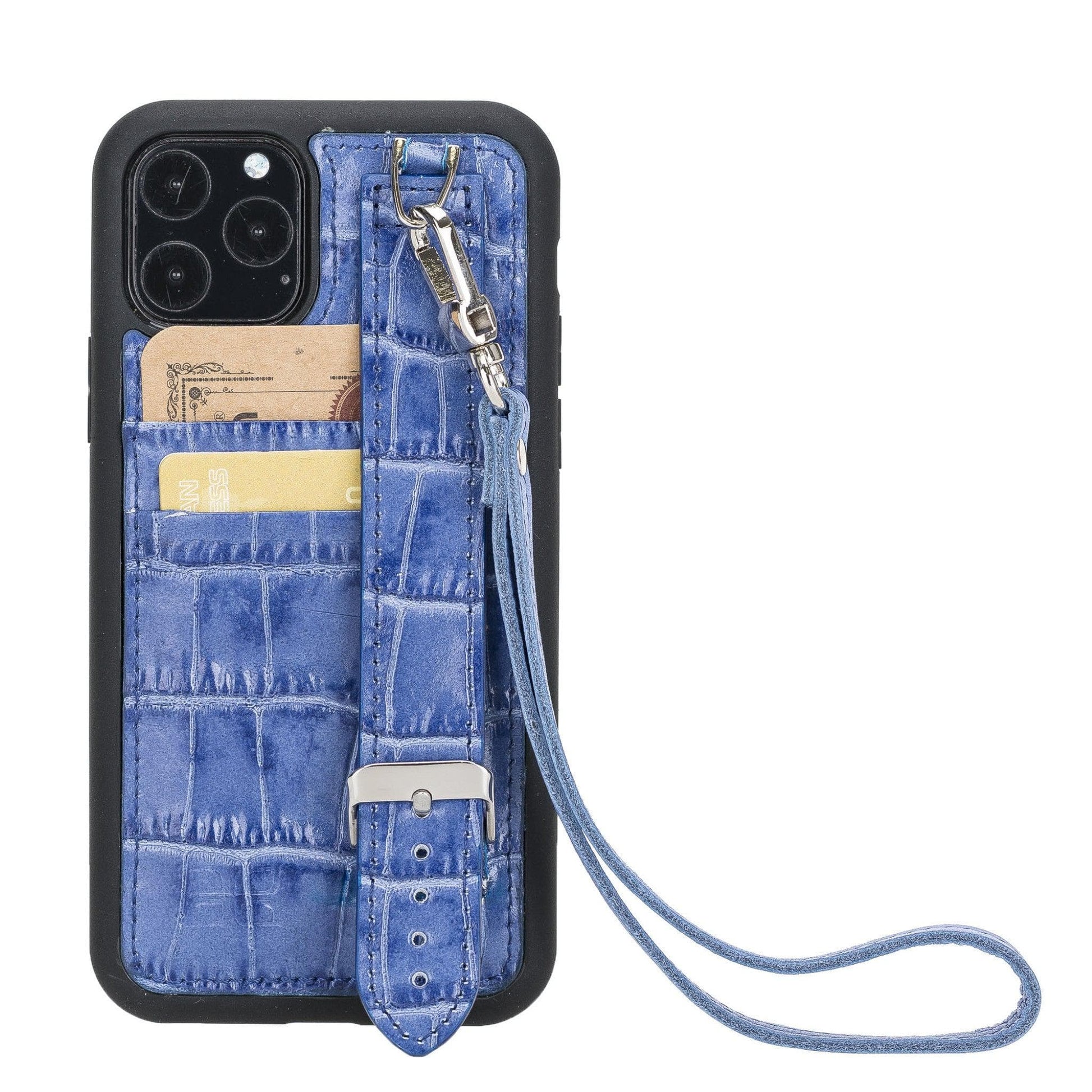 Bouletta Flex Cover Leather iPhone 11 Pro Max Case with Card Holder & Hand Strap