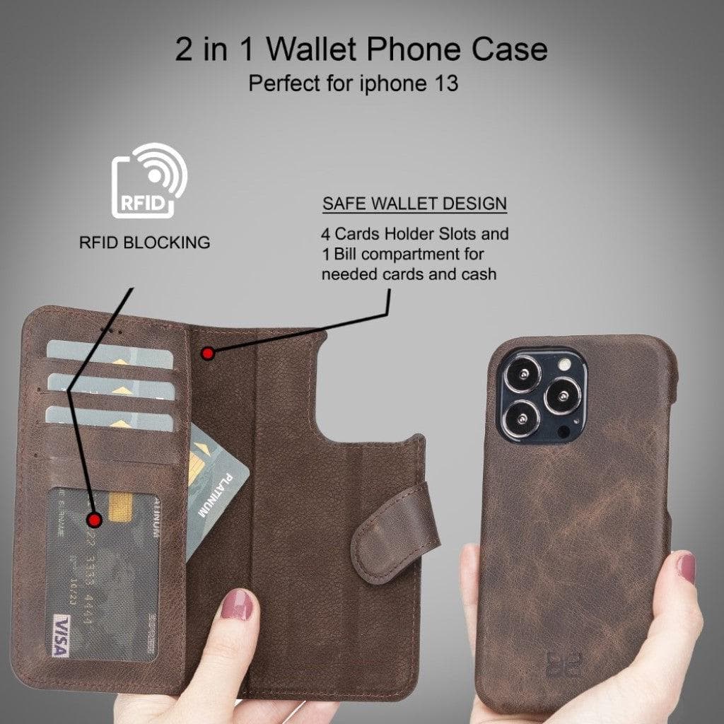 Bouletta F360 Magic Leather iPhone 13 Pro Max Detachable Wallet Case