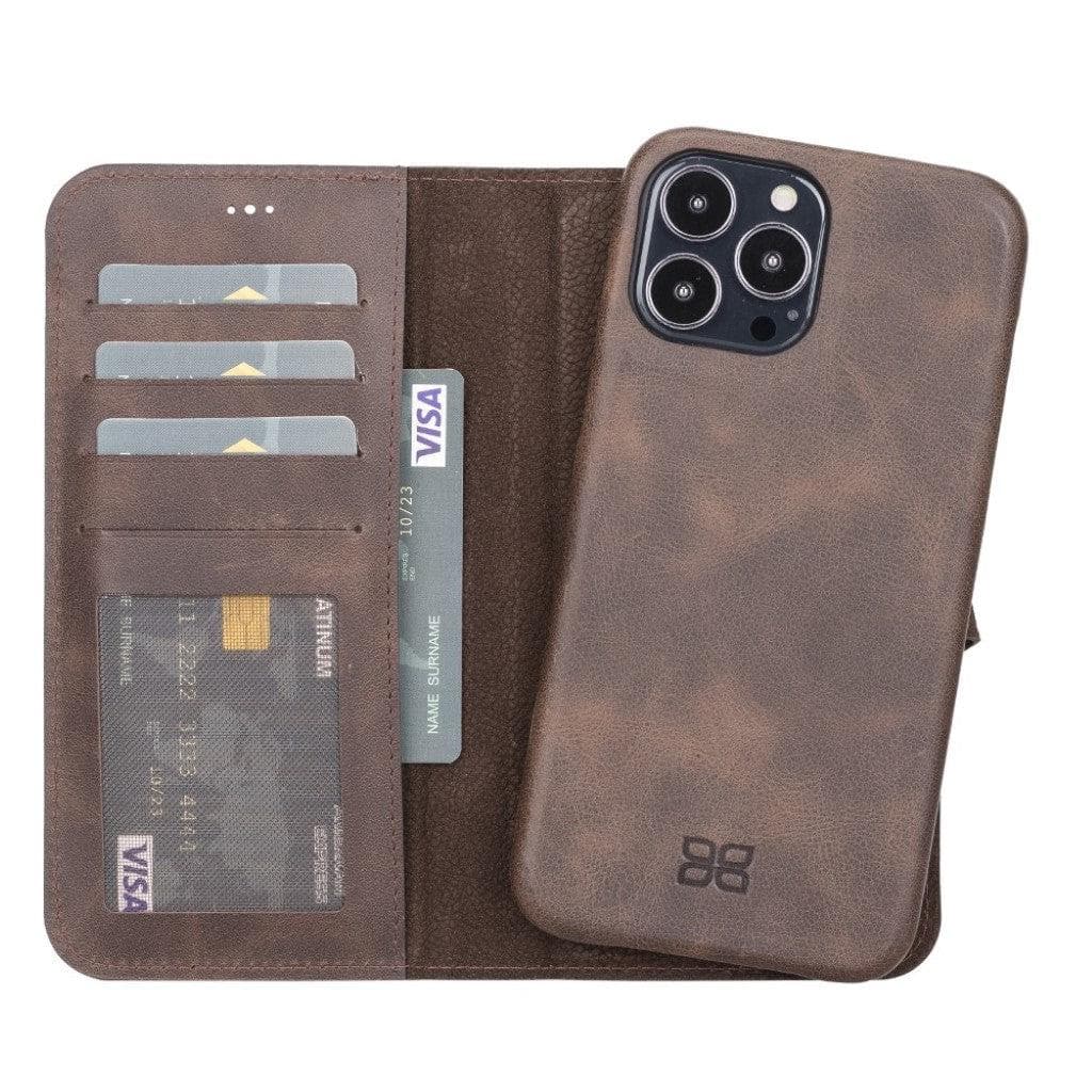 Bayelon F360 Magic Leather Wallet Case for iPhone 13 Pro Max
