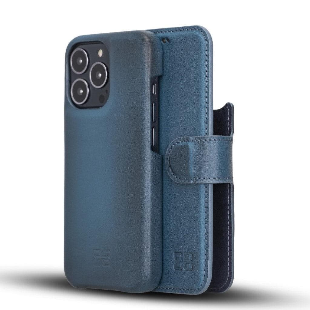 Bouletta F360 Magic Leather iPhone 13 Pro Max Detachable Wallet Case Blue