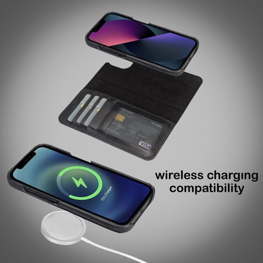 Bayelon F360 Magic Leather Wallet Case for iPhone 13 Pro Max