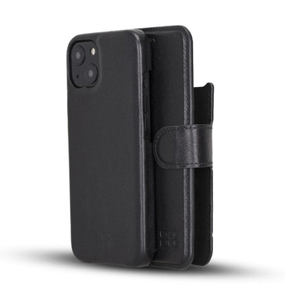 Bouletta F360 Magic Leather iPhone 13 Mini Detachable Wallet Case Black