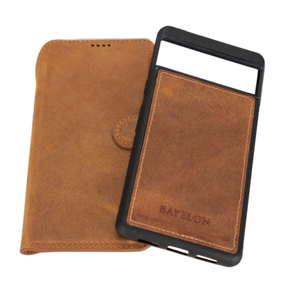 Bayelon Google Pixel 7 Detachable Leather Wallet Case #color_