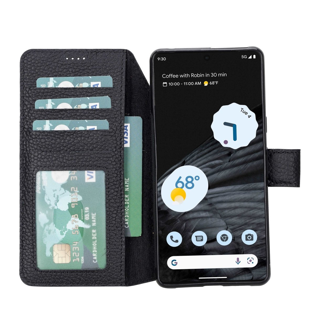 Bayelon Google Pixel 7 Detachable Leather Wallet Case #color_