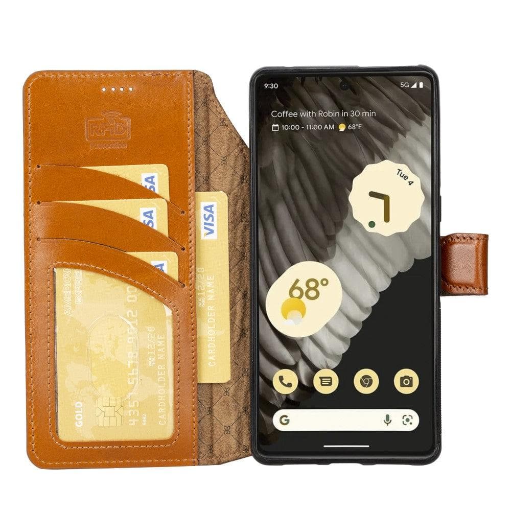 Bayelon Magic Google Pixel 7 Series Detachable Leather Case Tan