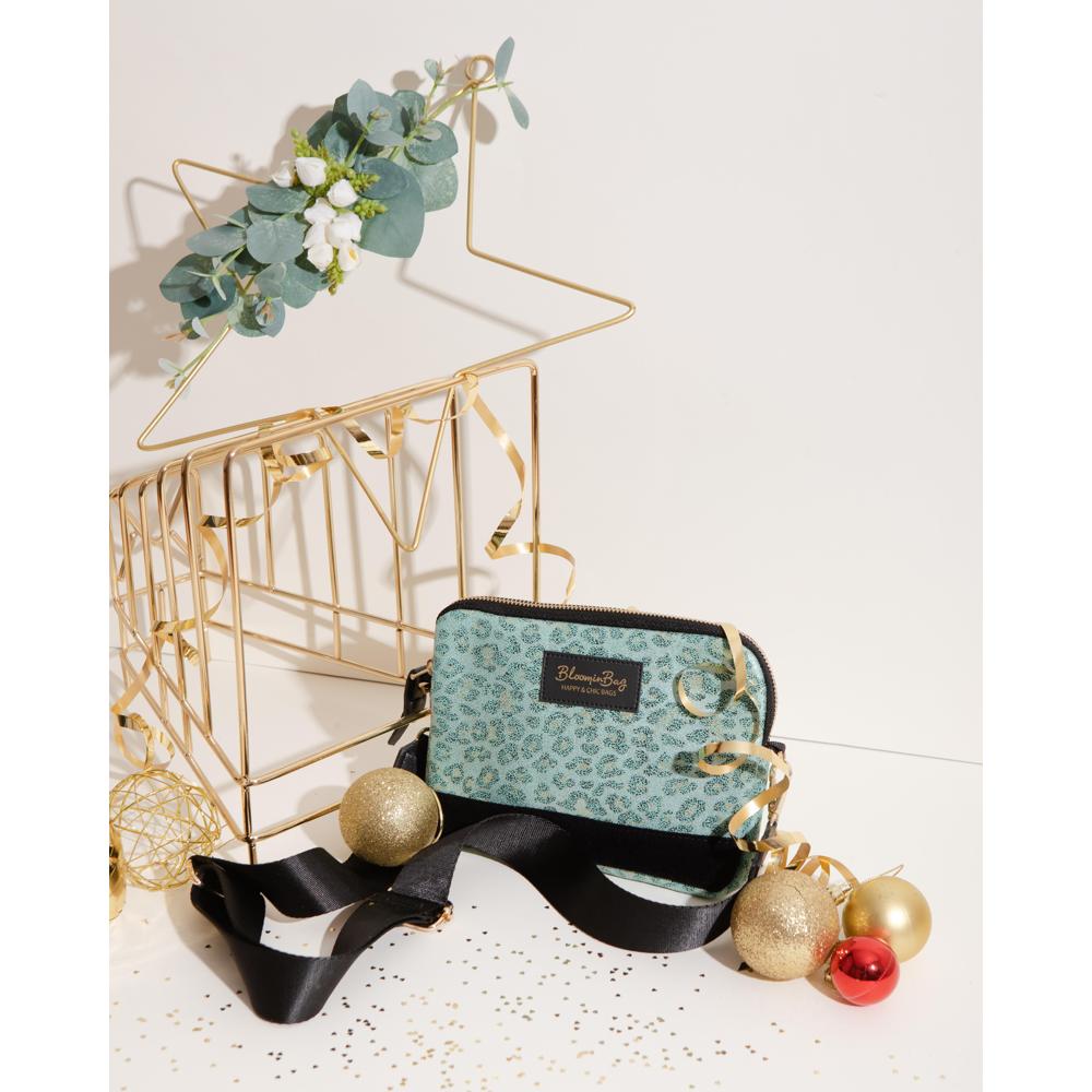 BloominBag Green Marmar Crossbody Bag