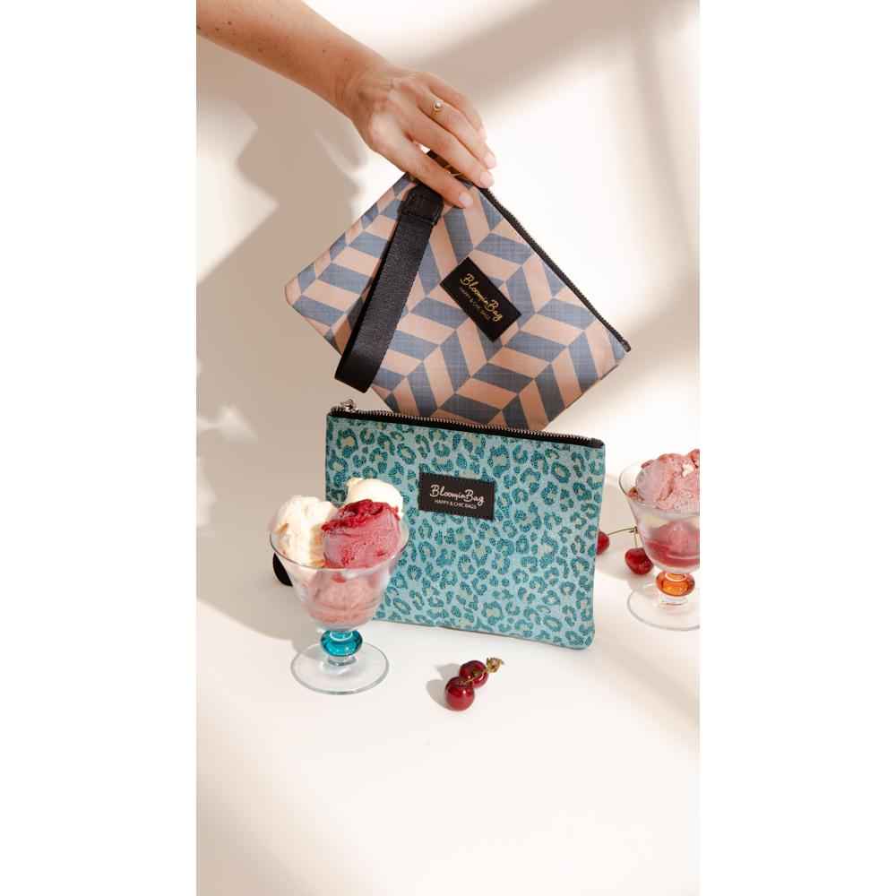 BloominBag Green Marmar Clutch