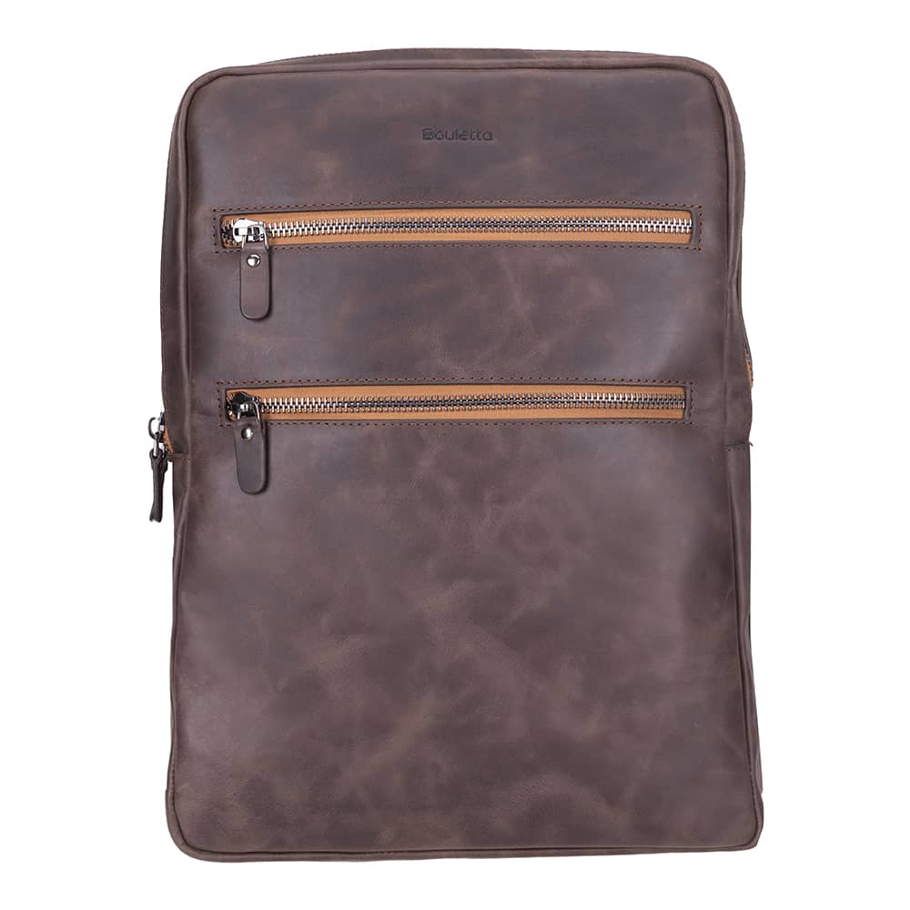 Bayelon Hidden Castle Genuine Leather Laptop Backpack