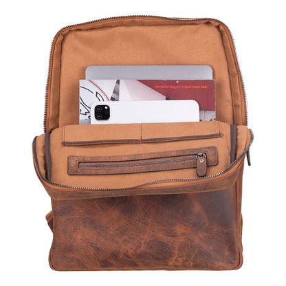 Bouletta Hidden Castle Leather Laptop Backpacks