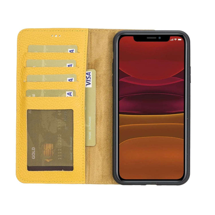 iPhone 11 Pro Max 6.5" Leather Detachable Magnetic Wallet Case