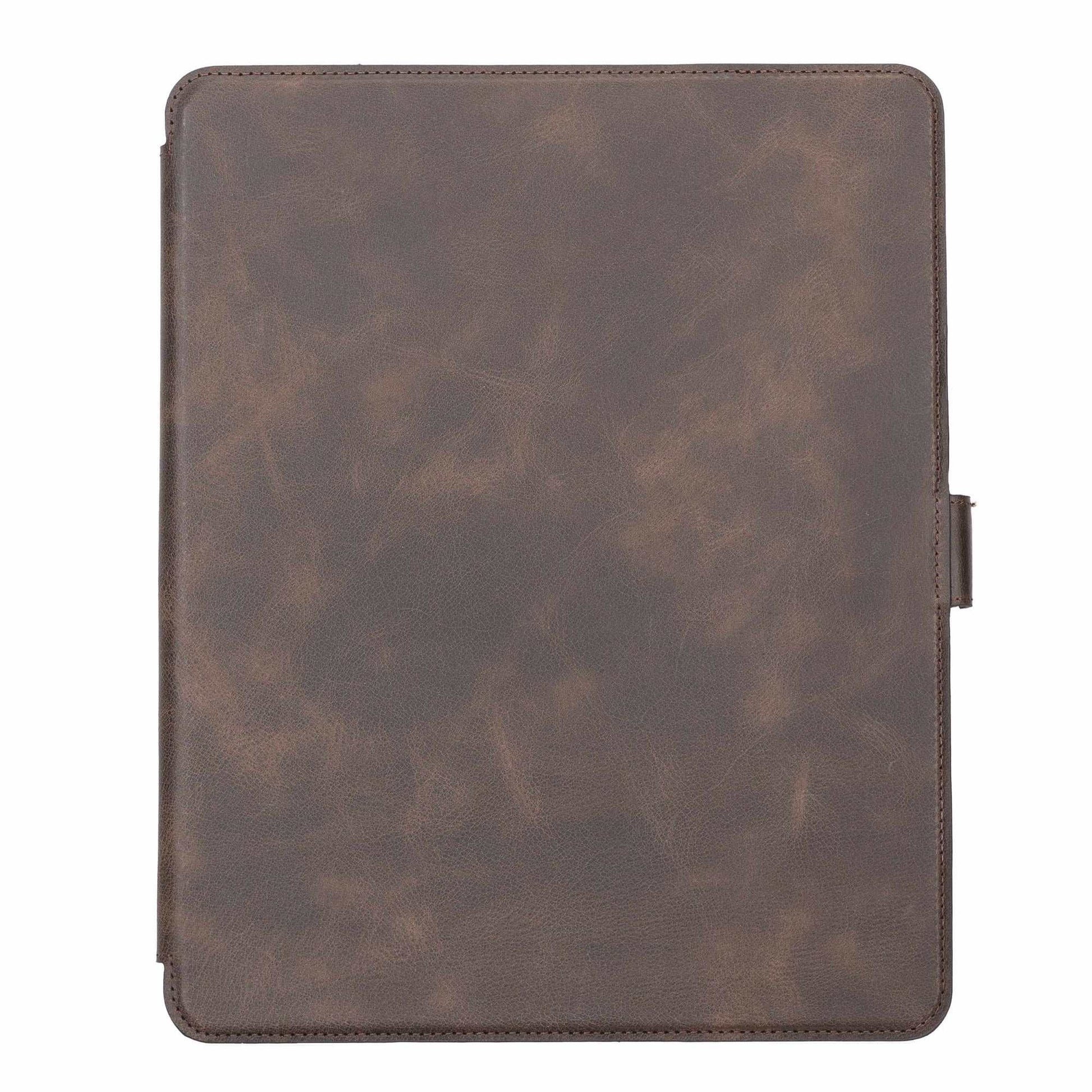 Bayelon iPad Pro 12.9" Leather Case 4th and 5th Generations #color_ Dark Brown