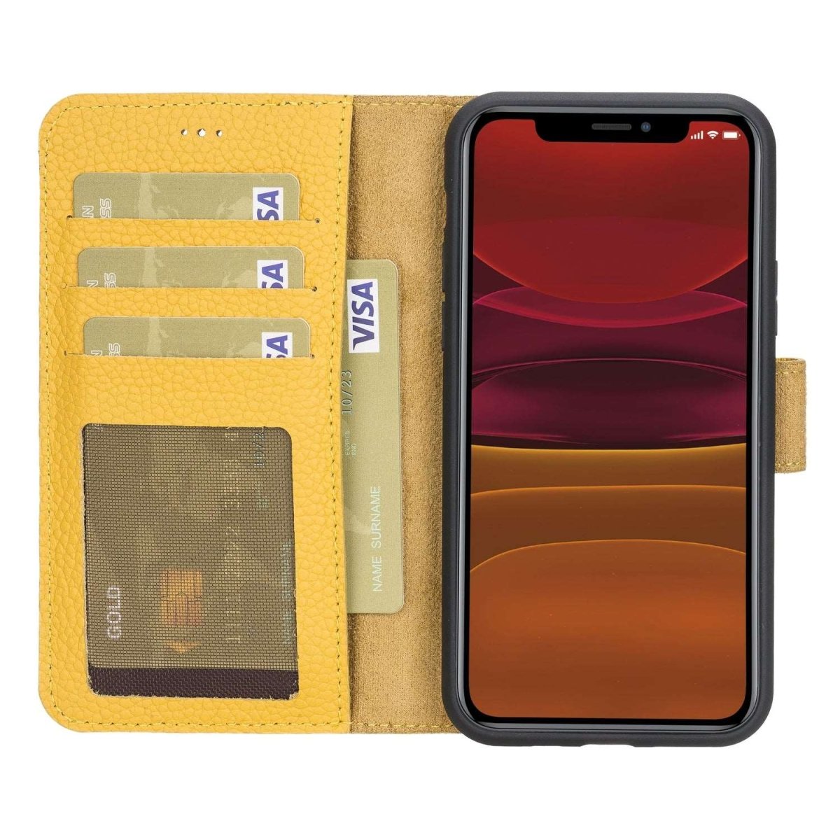 Bayelon iPhone 11 Pro 5.8" Leather Detachable Magnetic Wallet Case #color_