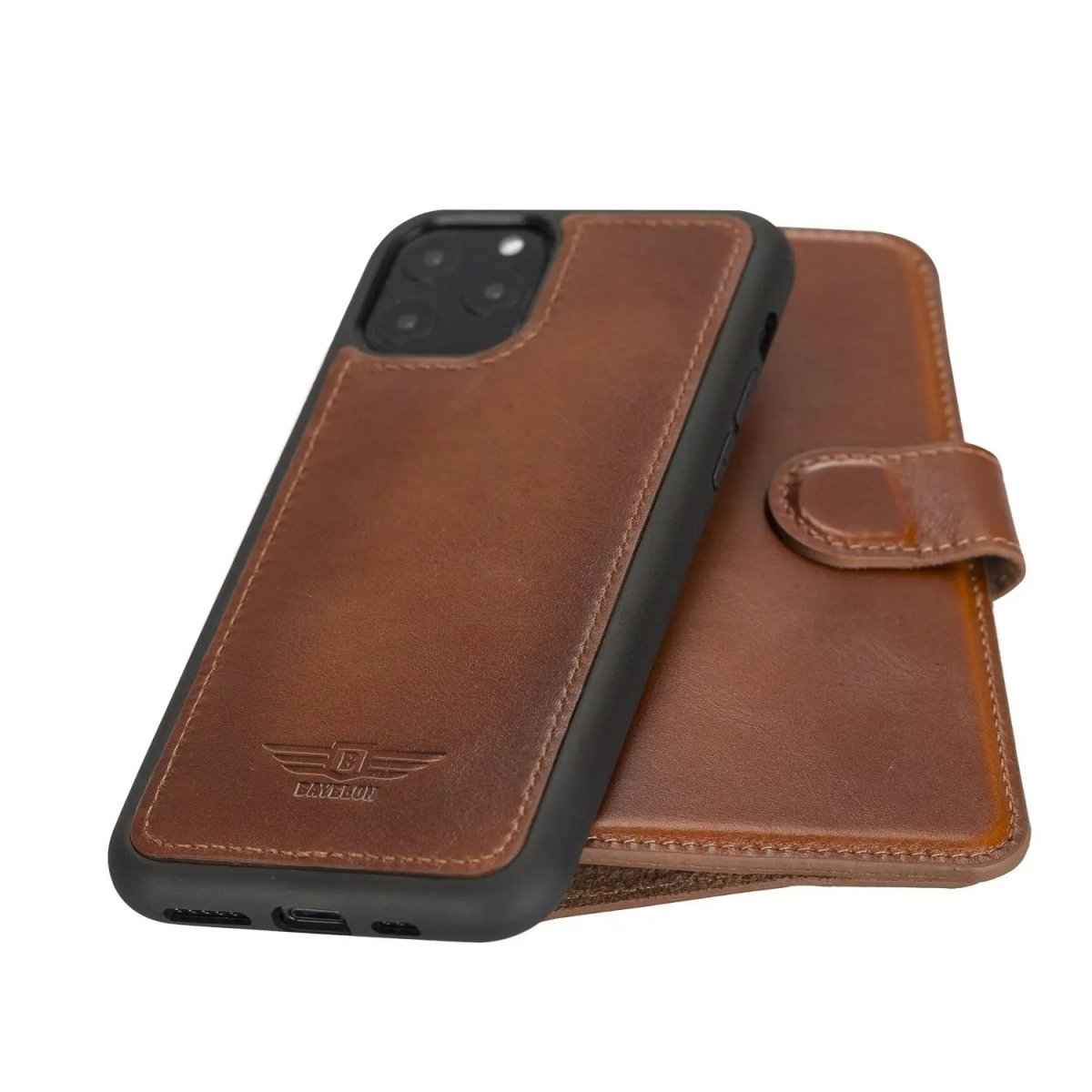 Bayelon iPhone 11 Pro 5.8" Leather Detachable Magnetic Wallet Case