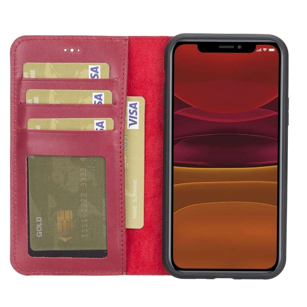 Bayelon iPhone 11 Pro 5.8" Leather Detachable Magnetic Wallet Case #color_