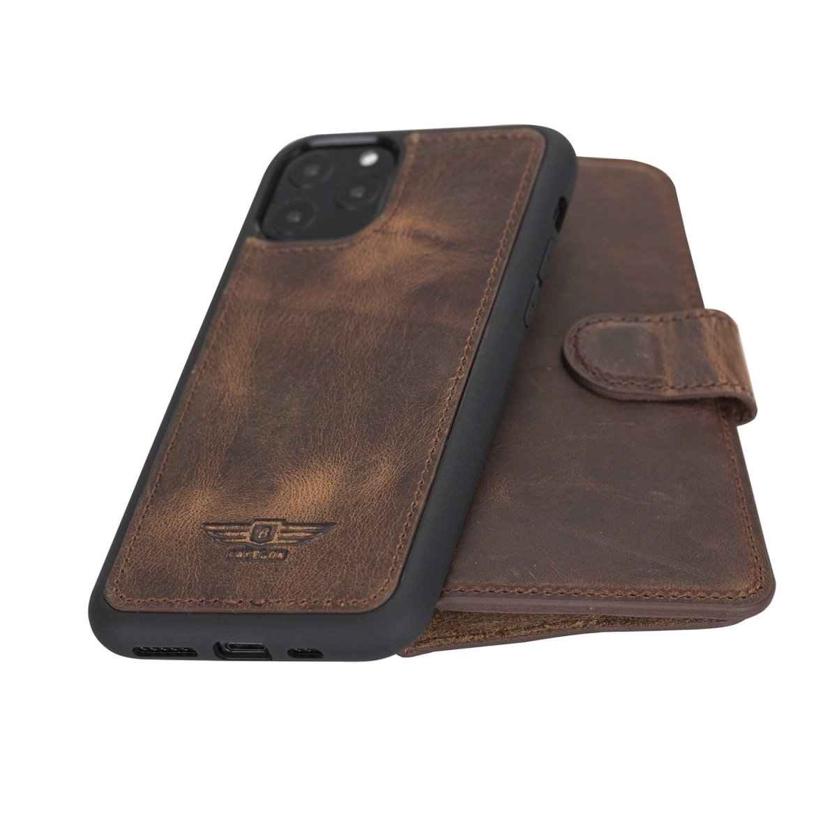 Bayelon iPhone 11 Pro 5.8" Leather Detachable Magnetic Wallet Case