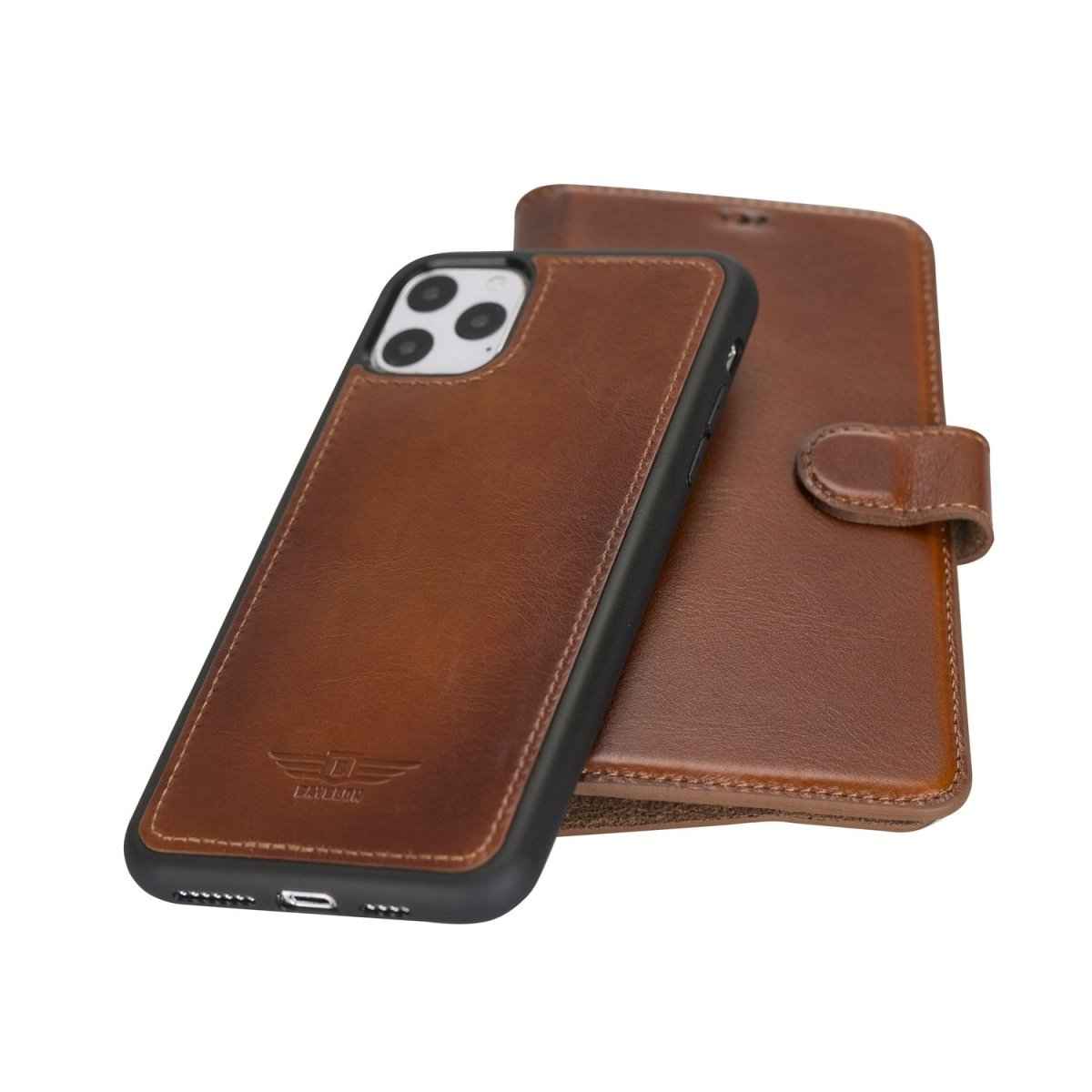 Bayelon iPhone 11 Pro Max 6.5" Leather Detachable Magnetic Wallet Case