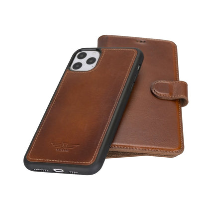 Bayelon iPhone 11 Pro Max 6.5" Leather Detachable Magnetic Wallet Case #color_