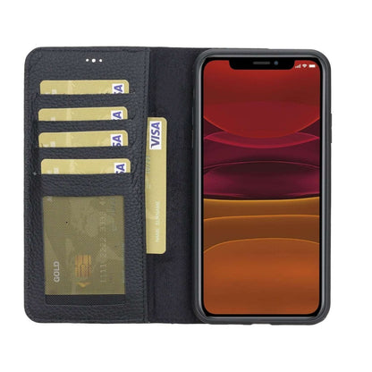 Bayelon iPhone 11 Pro Max 6.5" Leather Detachable Magnetic Wallet Case #color_