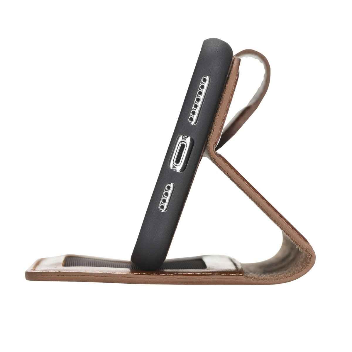 Bayelon iPhone 11 Pro Max 6.5" Leather Detachable Magnetic Wallet Case