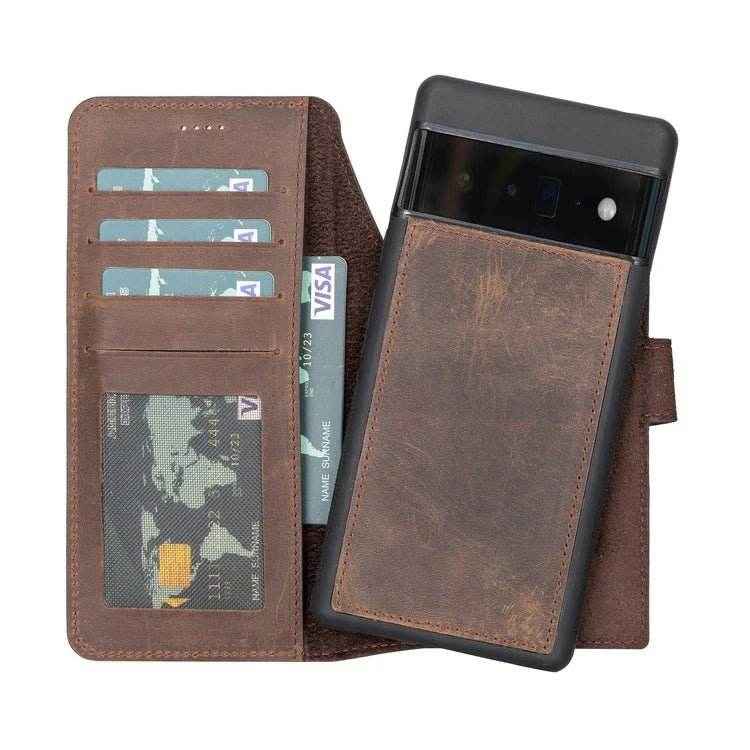 Bayelon iPhone 11 Pro Max 6.5" Leather Detachable Magnetic Wallet Case