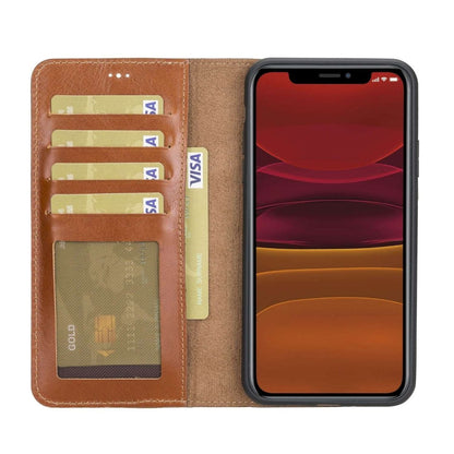 Bayelon iPhone 11 Pro Max 6.5" Leather Detachable Magnetic Wallet Case #color_