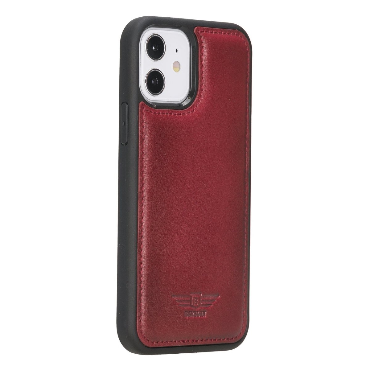 Bayelon iPhone 12 - 12 Pro 6.1" Leather Snap-on Back Cover #color_