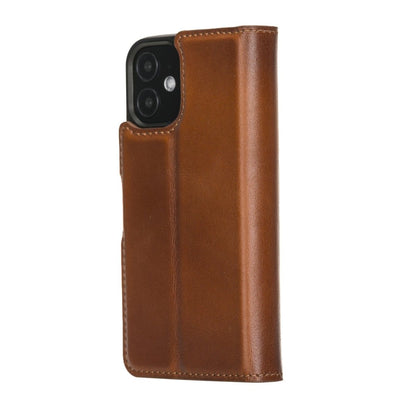 Bayelon iPhone 12 Mini 5.4" Leather Magnetic Detachable Wallet Case #color_