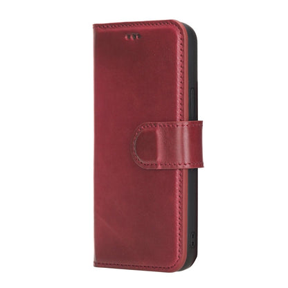 Bayelon iPhone 12 Mini 5.4" Leather Magnetic Detachable Wallet Case #color_