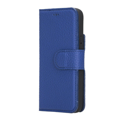 Bayelon iPhone 12 Mini 5.4" Leather Magnetic Detachable Wallet Case #color_