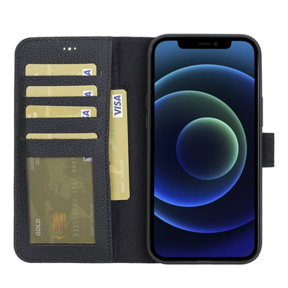 Bayelon iPhone 12 Pro Max 6.7" Leather Detachable Magnetic Wallet Case #color_