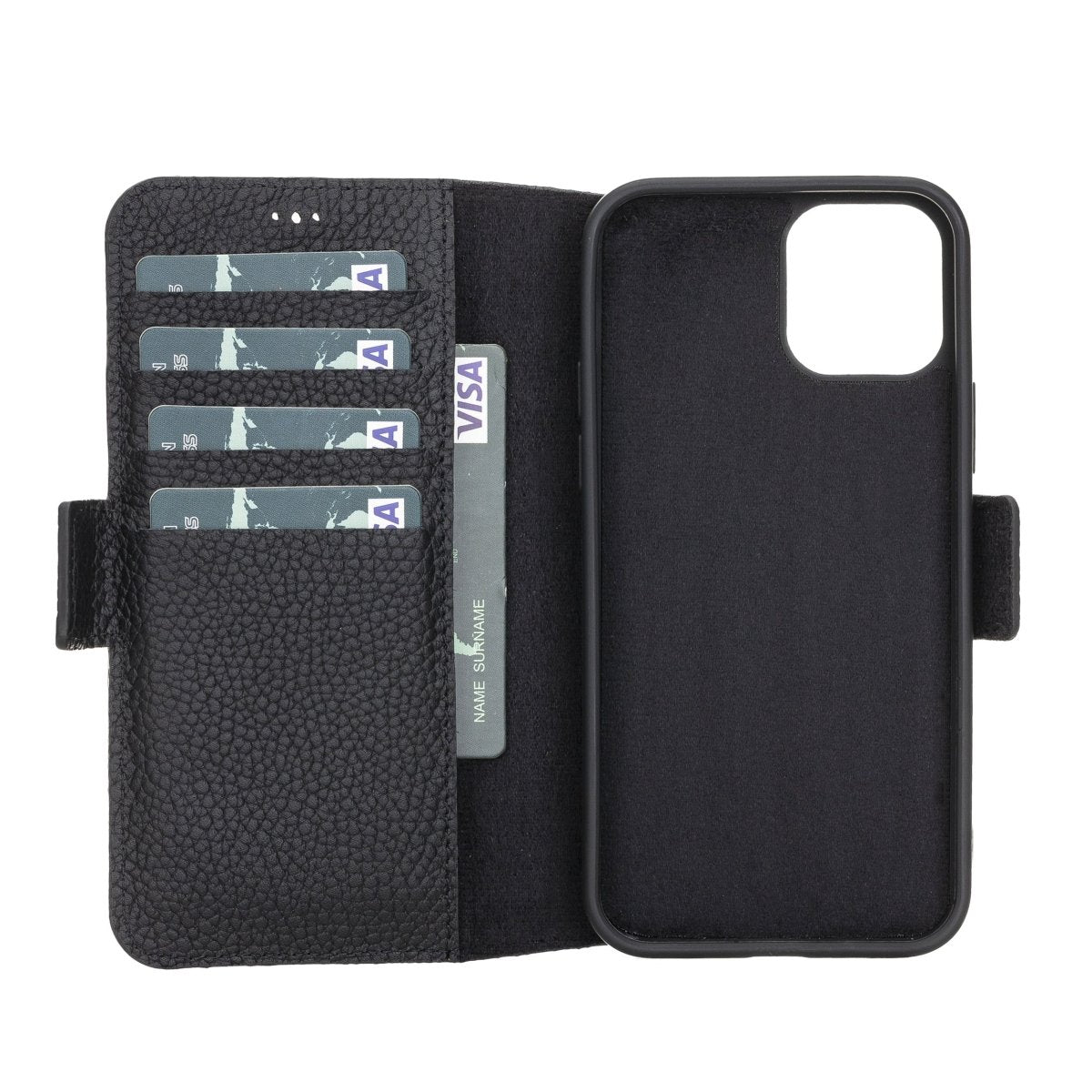 Bayelon iPhone 12 Pro Max Leather Wallet Case #color_