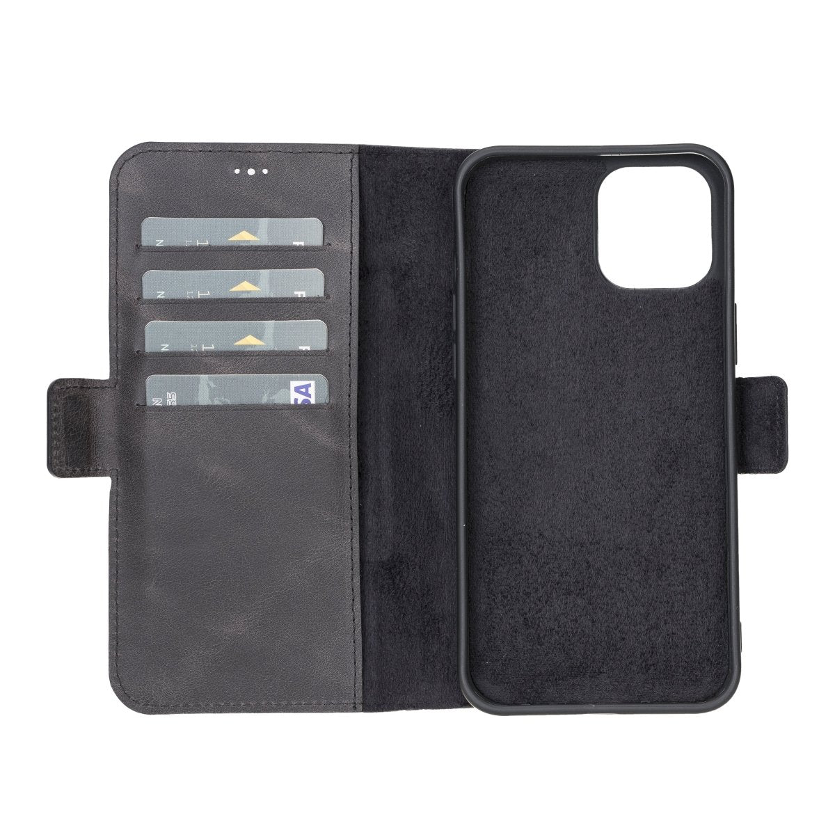 Bayelon iPhone 12 Pro Max Leather Wallet Case #color_