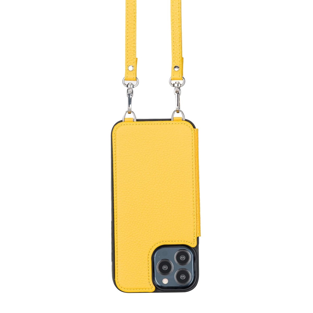 Bayelon iPhone 13 Crossbody Leather Case #color_ iPhone 13 Pro Max Floater Yellow