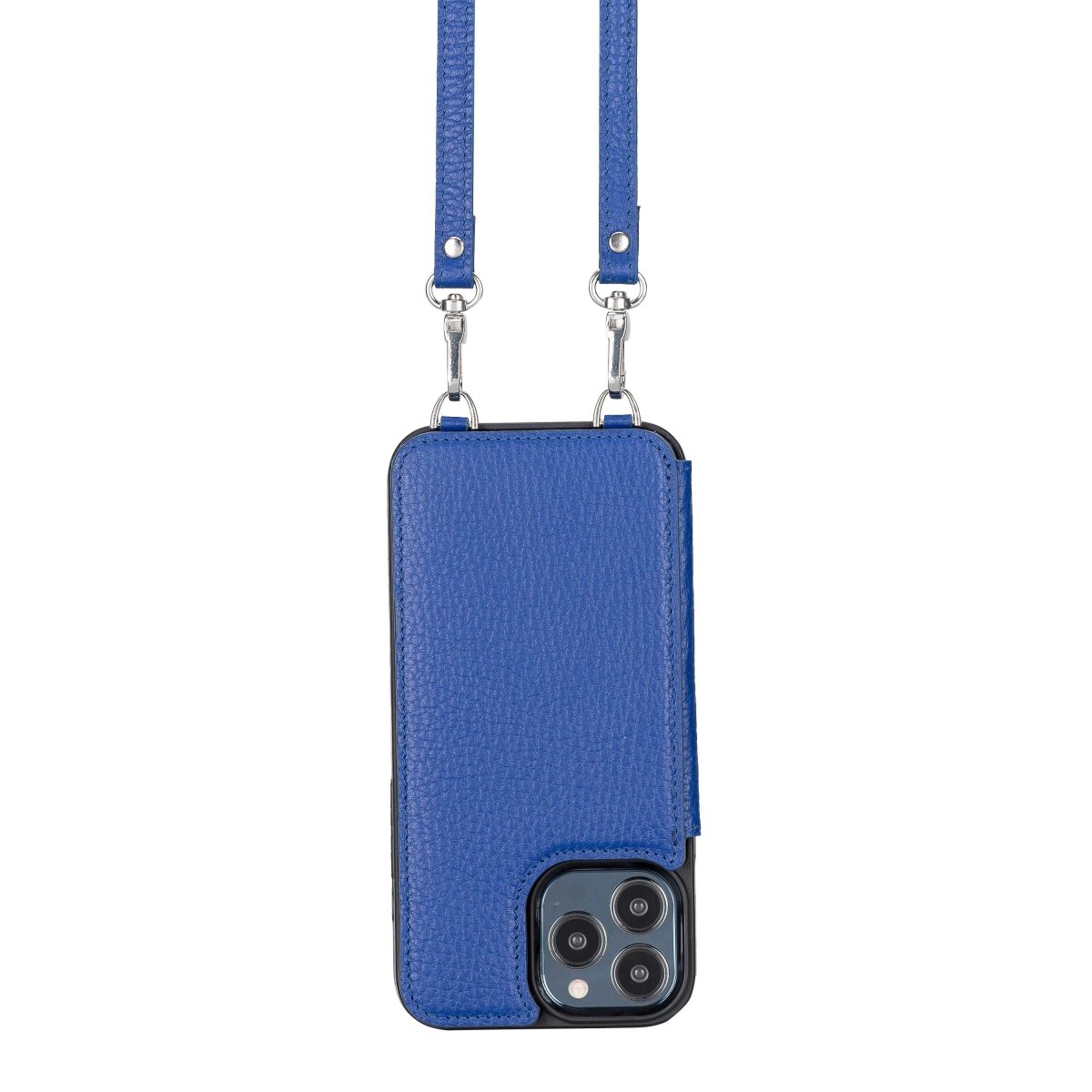 Bayelon iPhone 13 Crossbody Leather Case #color_ iPhone 13 Pro Max Royal Blue