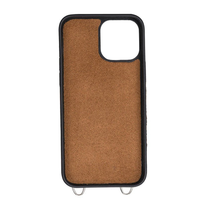 Bayelon iPhone 13 Crossbody Leather Case #color_