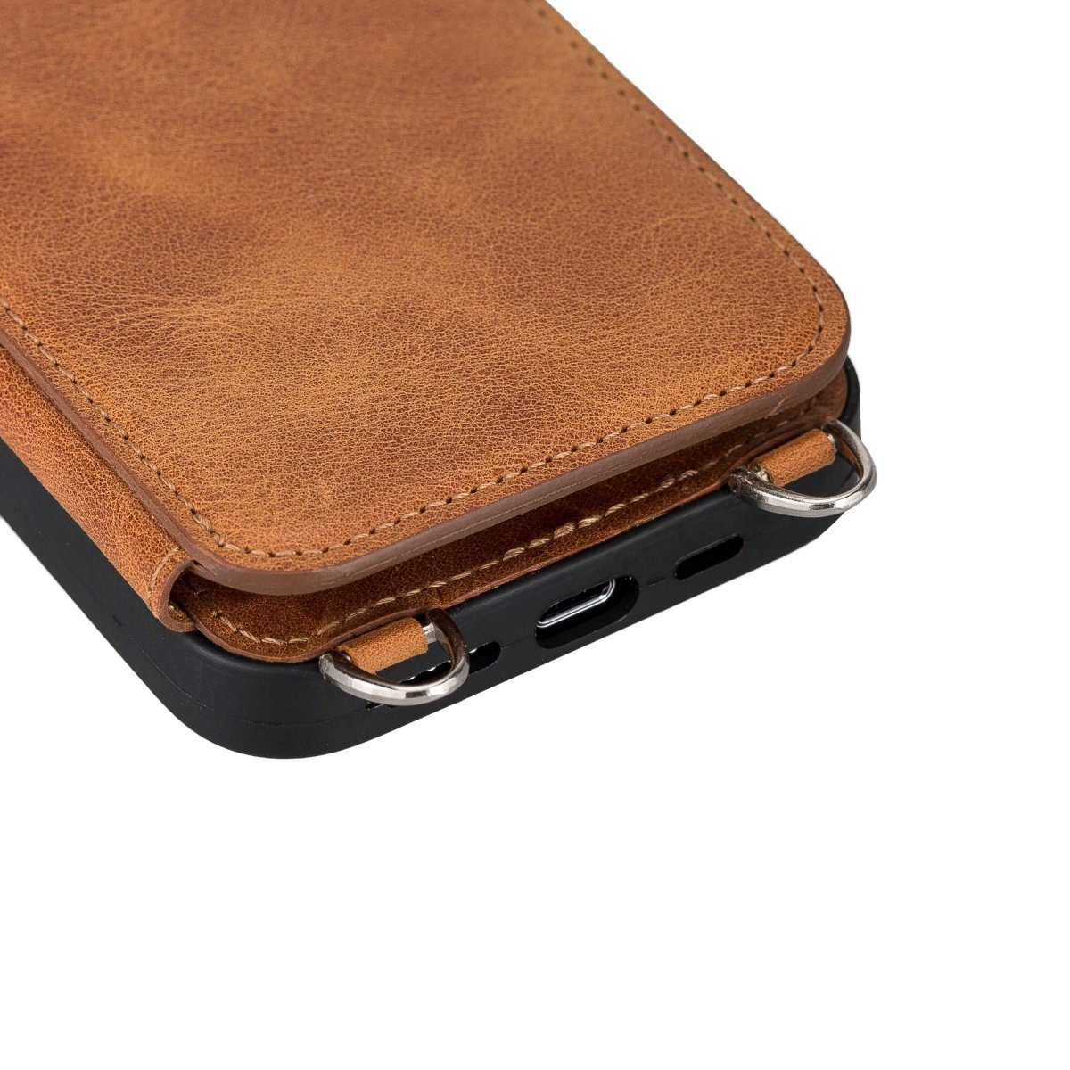 Bayelon iPhone 13 Crossbody Leather Case #color_