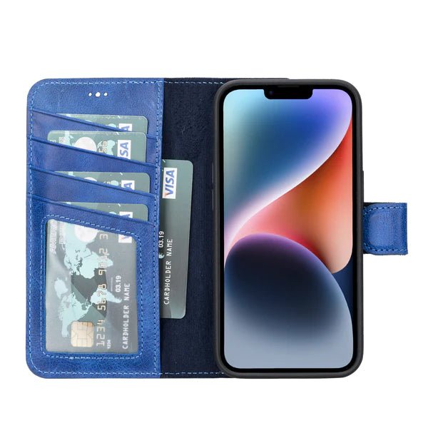 Bayelon iPhone 14 Plus Detachable Leather Wallet Case with Kickstand #color_