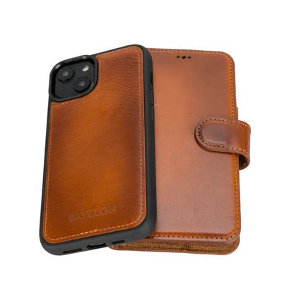 Bayelon iPhone 14 Plus Detachable Leather Wallet Case with Kickstand #color_