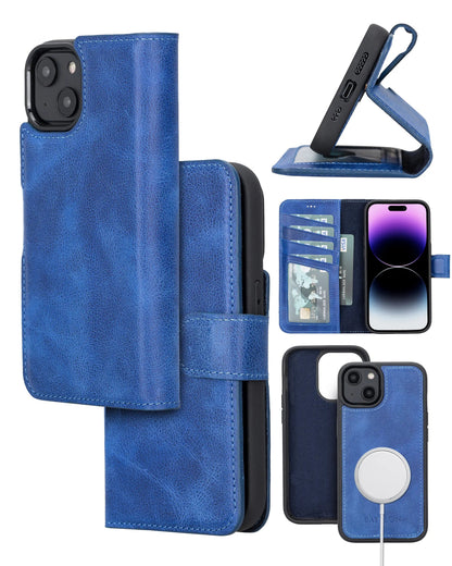 Bayelon iPhone 14 Plus Detachable Leather Wallet Case with Kickstand #color_