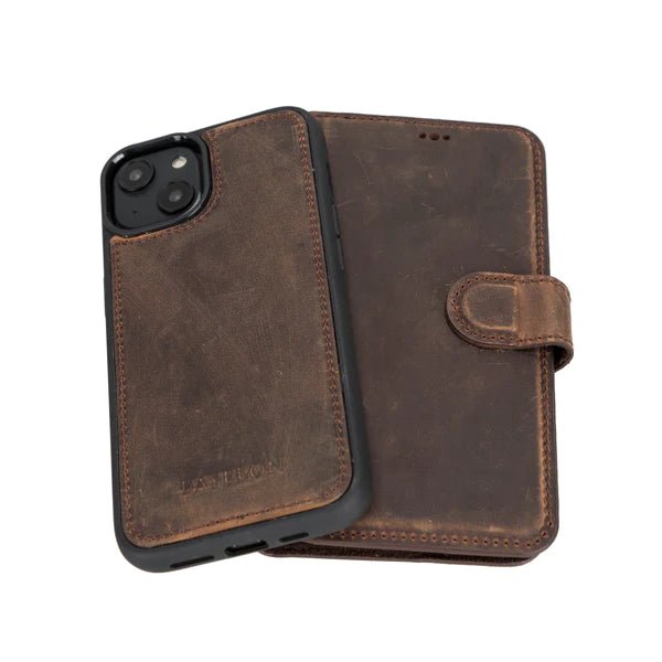 Bayelon iPhone 14 Plus Detachable Leather Wallet Case with Kickstand #color_