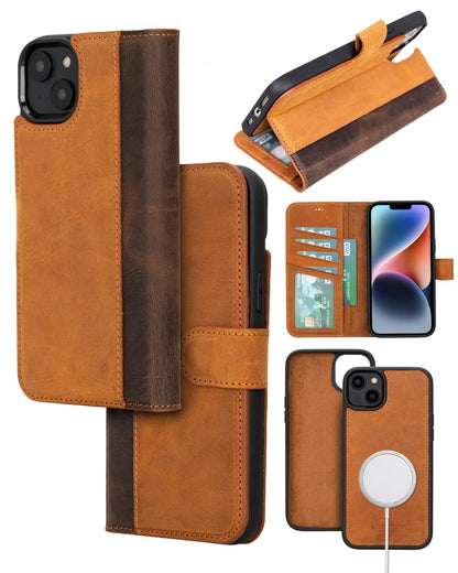 Bayelon iPhone 14 Plus Detachable Leather Wallet Case with Kickstand #color_