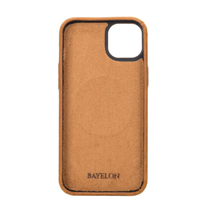 Bayelon iPhone 14 Plus Full Grain Leather Full Cover Case #color_